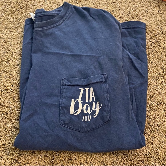 SOLD Zeta Tau Alpha Comfort Colors Shirt - Picture 1 of 3